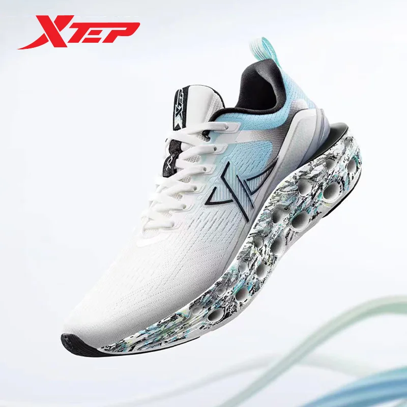 Xtep Reactive Coil 11.0 Running Shoes For Men 2024 Summer Sports Shoes Shock Absorption Rebound Soft Sneakers 976219110026