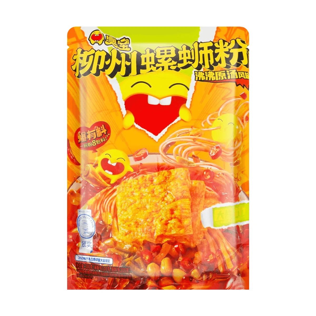 [6 Packs] Choubao Original Liuzhou Snail Rice Noodles with Chunky Yuba - Authentic Chinese Noodle Soup, 10.58oz Each