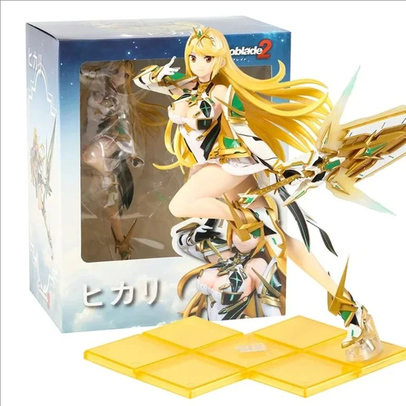 21cm Xenoblade Chronicles 2 Pyra And Mythra Game Girl Figure Model Statue Boys Collection Desktop Decoration Ornament Toys Gifts