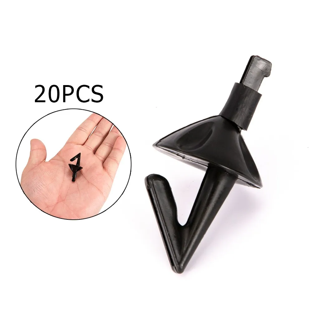 20 قطعة من الدروع الانفصالية لصيد الأسماك البحرية مع مشبك حامل الطعوم مصمم لصياد البكرة باستخدام الطعوم الكبيرة والخطافات الطويلة #6