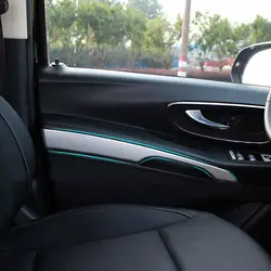 For Mercedes-Benz Vito W447 2014-2021 Car Accessories ABS Matte Interior Front Door Armrest Decorative Strips Cover Trim 2pcs