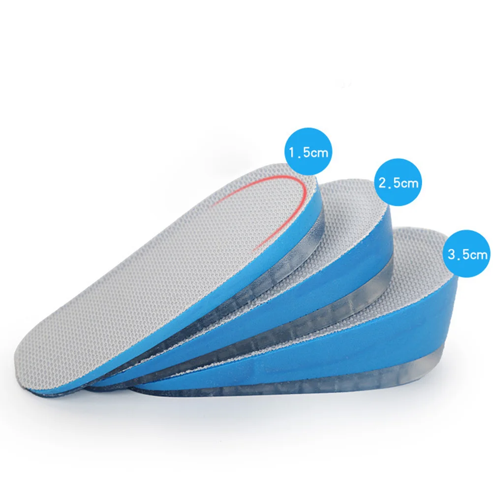 

Heightening Insoles Gel Shoe Lift Half Inserts Comfortable Padding PU Material Non Slip Effective Increase Foot Care Tools