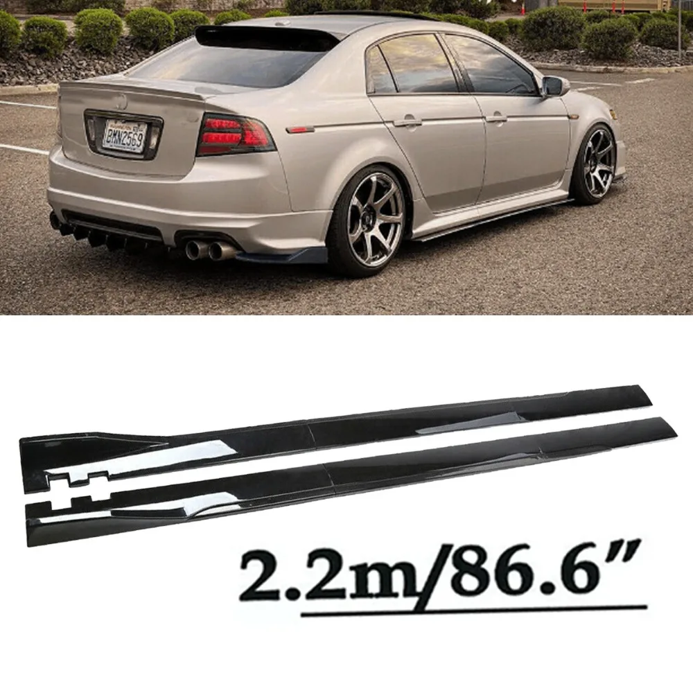 

For Acura TL 2004-2008 86.6'' Side Skirts Extension Rocker Panel Lip Extensions United States