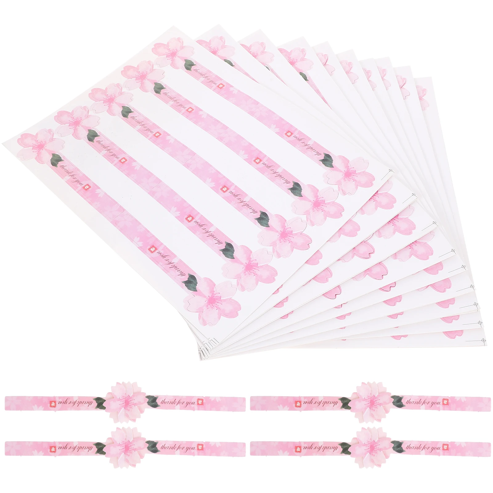 20 Sheets Gift Decorative Sealed Sticker Decoration Label Pvc Food Adhesive Stickers