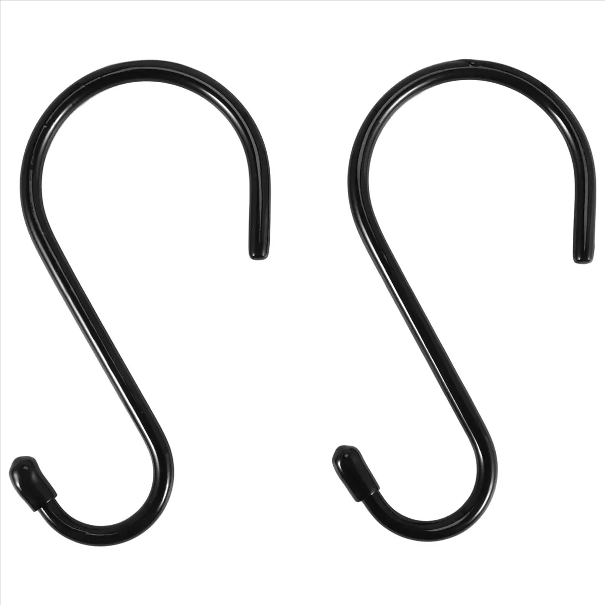 【ABFS】12 Pack 6 Inch Large Heavy Duty S Hooks for Hanging, Non Slip Rubber Coated S Hooks,Steel Metal Hooks for Hanging