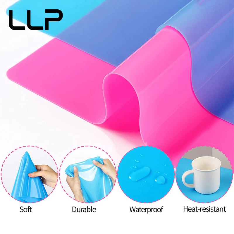 15.7' X 11.7' Large Silicone Sheet for Crafts Jewelry Casting Mold Mat, Nonstick Craft Mat for Epoxy Resin, Paint, Clay