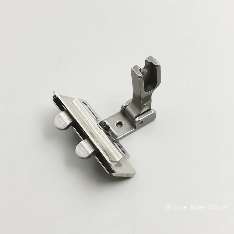 S10A Adjustable Tape Guide Presser Foot Fit Industrial Single Needle Lockstitch Sewing Machine For Attach Laces / Elastic / Tape