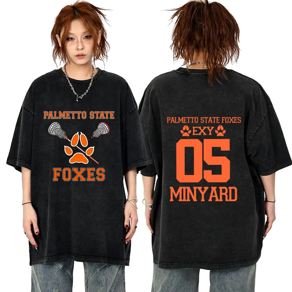Hot Sale All for The Game The Foxhole Court Palmetto State Foxes Minyard Washed T-shirts Men Women Fashion Oversized Streetwear