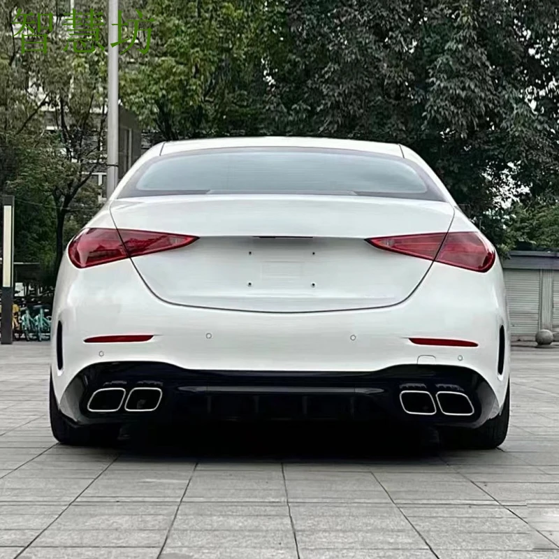 Suitable For Mercedes-Benz (15-18) W206 Upgraded AMG Front , Rear Bumper, Four-Tube Exhaust Tips, Full Body Kit 2022