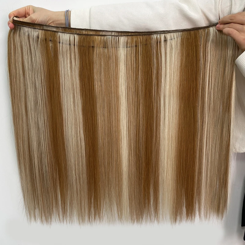 30 Inch 100G Kleurrijke Pianokleur Menselijk Haar Bundels Soepel Natuurlijk 100% Glad Steil Haar Vlechten Extensions Snelle Styling