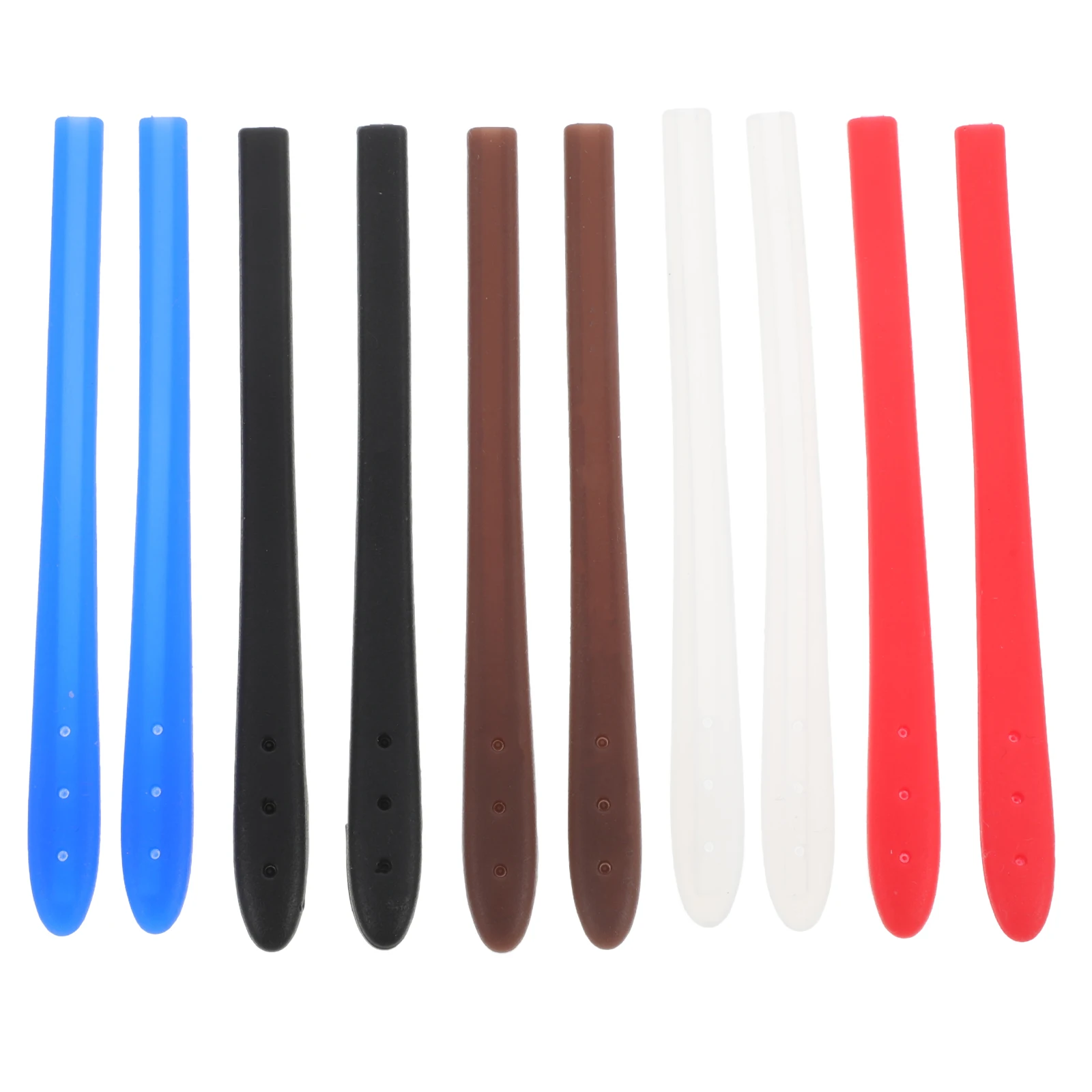

5 Pairs Anti-slip Silicone Ear Grips Soft Durable Fits Most Glasses Nearsighted Reading Sunglasses Work Exercise Office