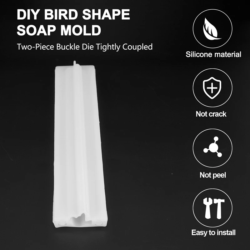 Bird Shaped Tube Column Silicone Soap Candle Mold Embed Soap Making Supplies Silicone Mold For Soap