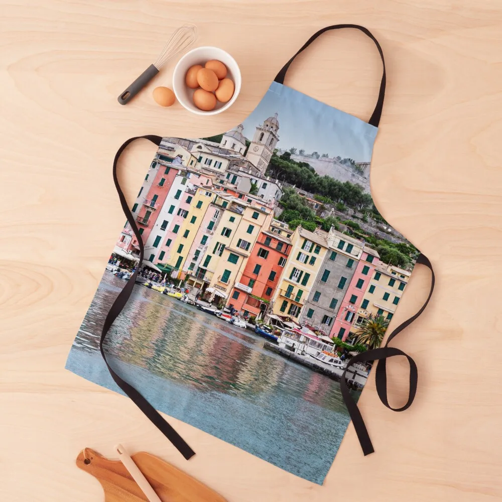 

Village of Portovenere Apron Cute Kitchen Bib For Kitchen Apron