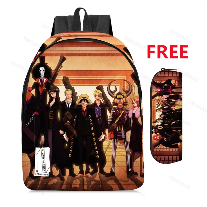 Nika Luffy Trafalgar D. Law One Piece Backpacks Mochila De Viaje for Schoolbags Study Stationery Anime Figures Mochila Book Bags