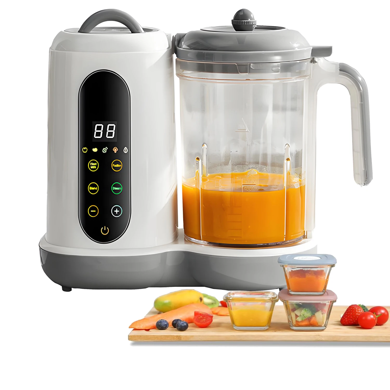 Baby Food Maker Baby food Processor All-in-One Baby Food Puree Blender Steamer Grinder Mills Machine Auto Cooking 110V US Plug