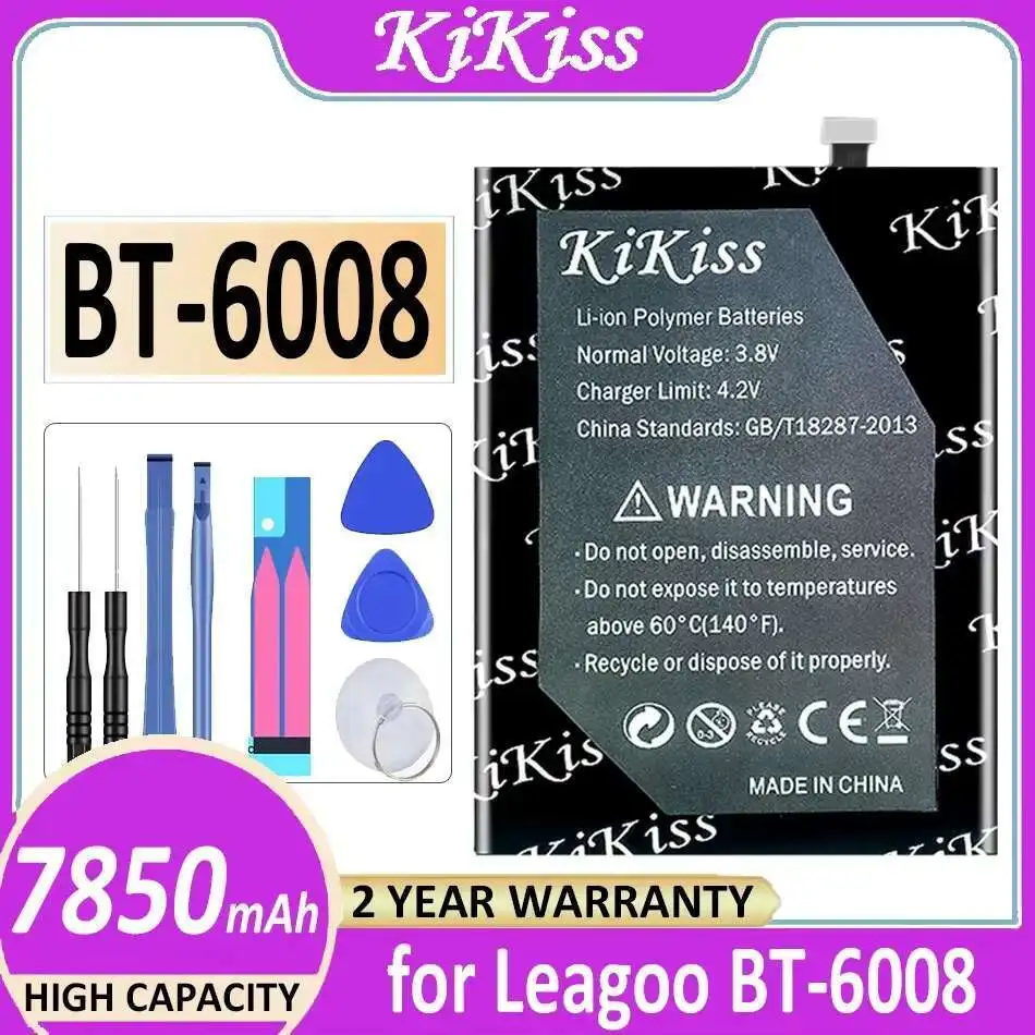 

Надежный блок питания для Leagoo BT-6008 BT6008, аккумулятор мобильного телефона, 7850 мАч, замена премиум-класса
