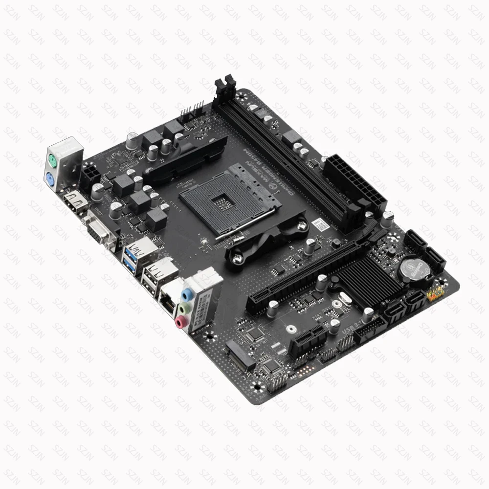 مجموعة اللوحة الأم Maxsun B450 R5 5600 DDR4 32GB 3200MHz مجموعة الألعاب تدعم 2 M2 NVME SATA 3.0 AMD R5 Combo