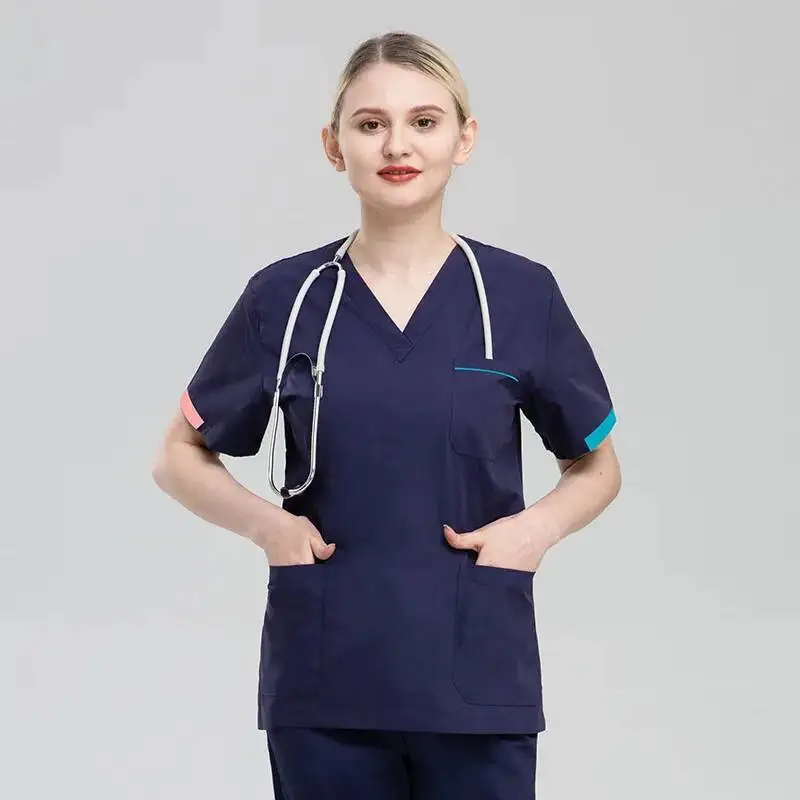 Hand Washing Clothes Female Dentist S Short Sleeved Summer Pet Room Surgical Gowns Clinic Nurse Gowns