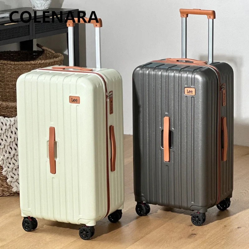 COLENARA Large Capacity Suitcase ABS+PC Boarding Box Student Trolley Case High Quality 20
