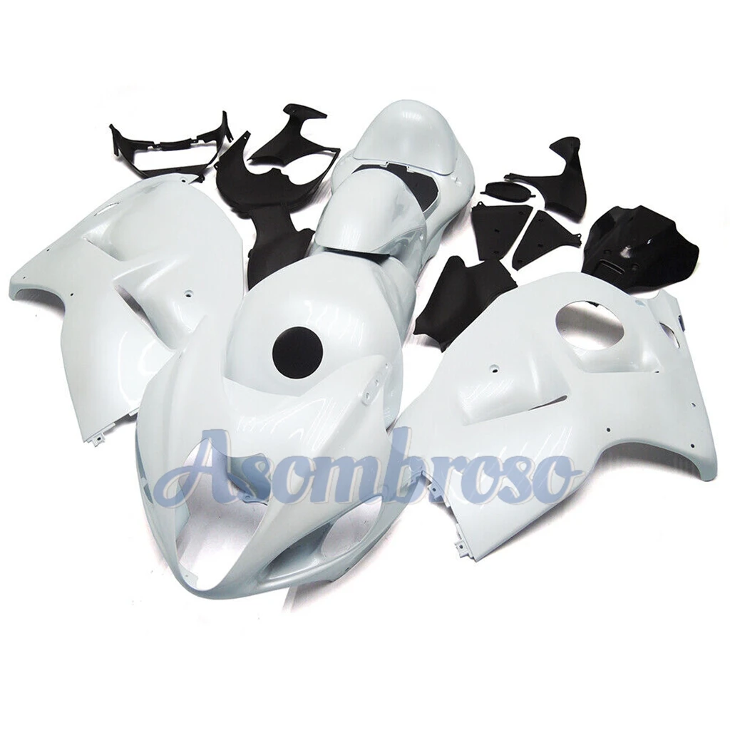 Pure White Bodywork Frame fairings kits Suitable For GSX1300R 1999-2007 Hayabusa gsxr1300 06 05 02 03  Injection Fairing Custom