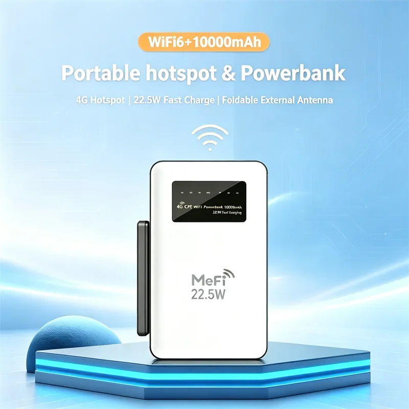 tianjie-4g-wifi-router-mobile-sim-card-modem-lte-wifi6-usb-c-adapter-dongle-with-10000mah-battery-225w-fast-charging-powerbank