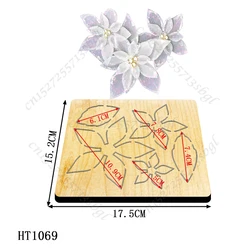 Wykrojniki do kwiatów-nowe wykrojniki i drewniane formy, HT1069 odpowiednie do zwykłych maszyny do cięcia na rynku.