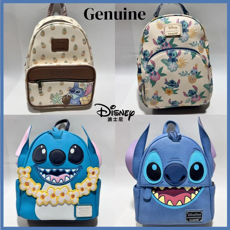 

New Genuine Disney Stitch Characters Backpack Cartoon Backpack Design Leisure Backpack Holiday Gift In Stock