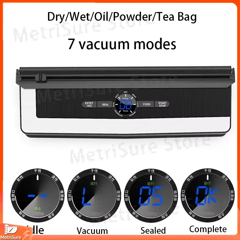 Vacuum Sealer for Food Storage Heat Seal Vacuum Packaging Fresh Keeping Vacuum Sealer Plastic Bag Sealer