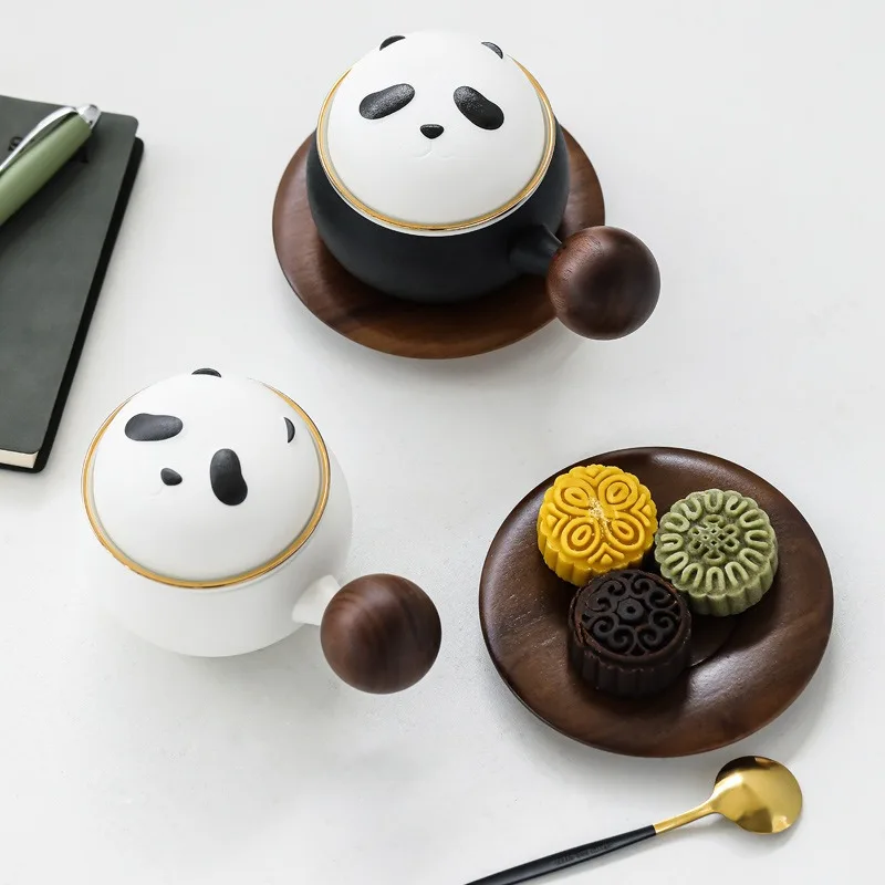 

Симпатичные керамические чашки Panda для мужчин и женщин, офисные кофейные чашки, подарочные чашки для учителей и клиентов, подарочные коробки.