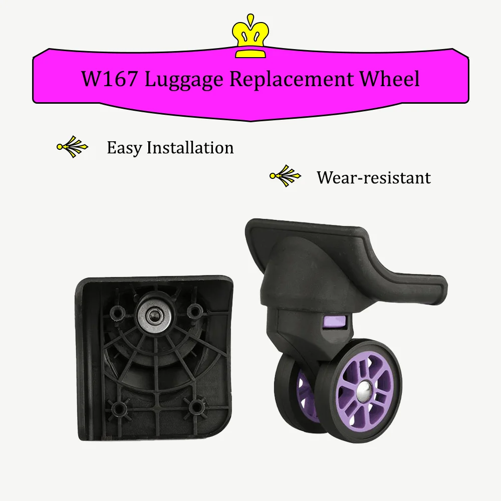 4 قطع عجلات أمتعة لحقائب السفر، عجلات بديلة مقاومة للضغط لحقائب السفر. #1