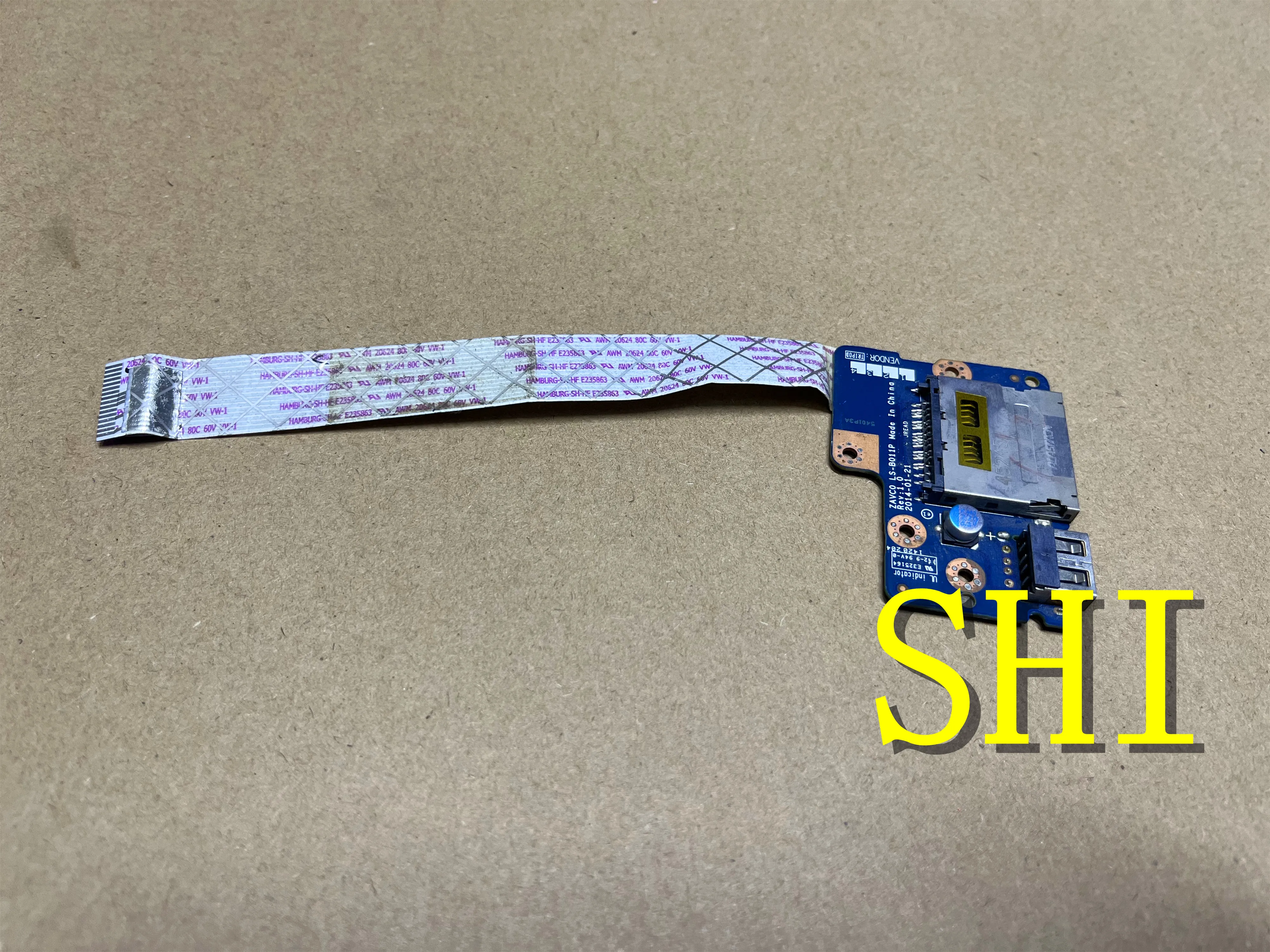 

Used Original For Dell Inspiron 15-5547 P39f Series LS-B011P USB Card Reader Board W/ Cable 00603H 100% test ok Free Shipping