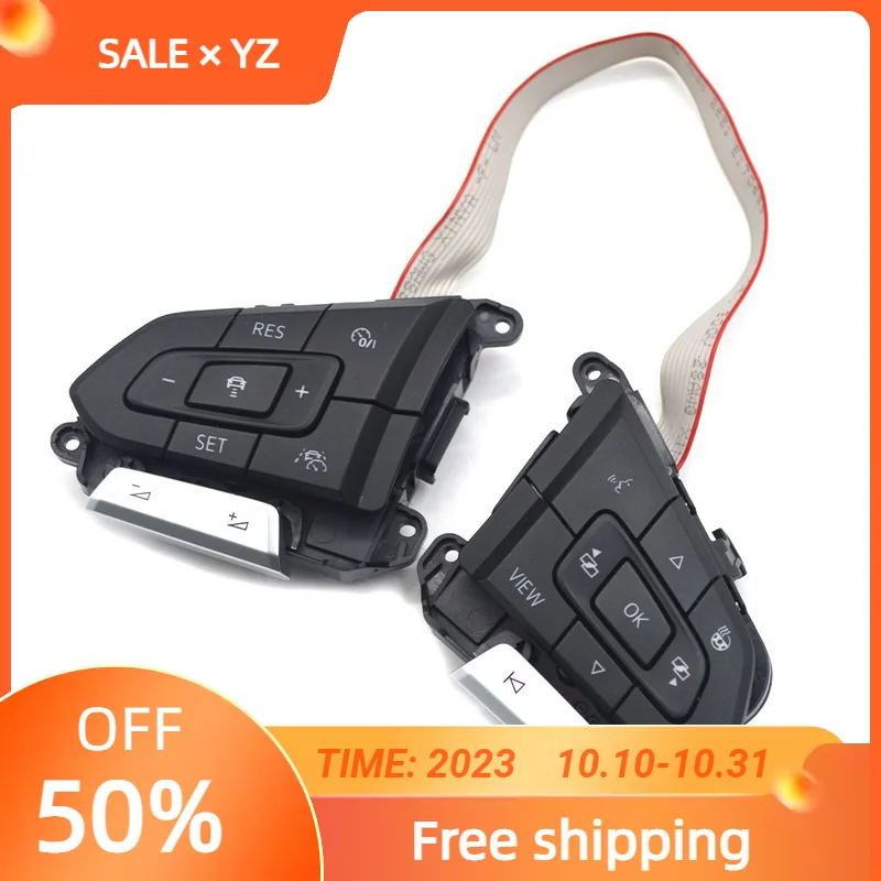 Original 3G0 959 442 F 30D959442F / 442N For VW Variant B8 Golf Atlas TRCM ATLC 959442F Multi Function Steering Wheel ACC Button