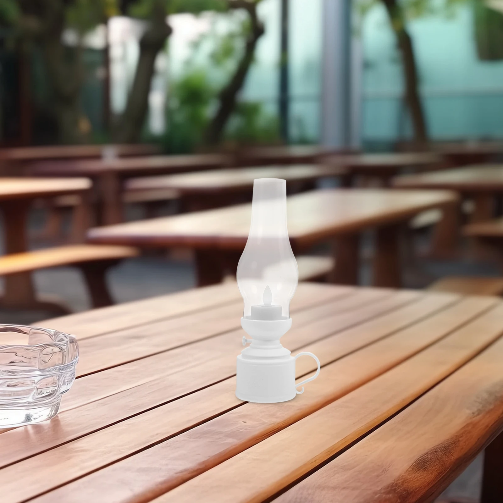 الرجعية مصباح إلكتروني خمر LED فانوس للمنزل ديكور الطاولة الموقد مكتب الديكور نمط عديمة اللهب #1