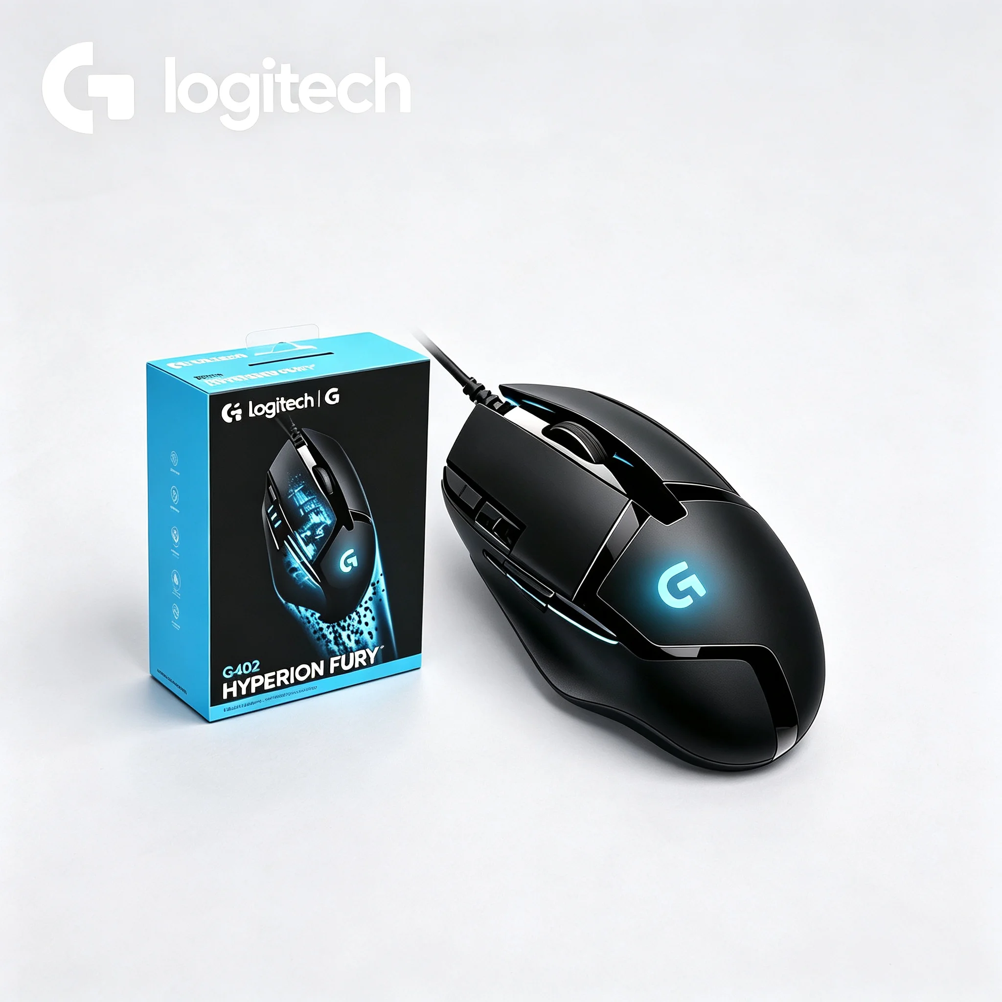 Esports Gaming Logos - Logitech G402 USB Wired Esports Gaming
