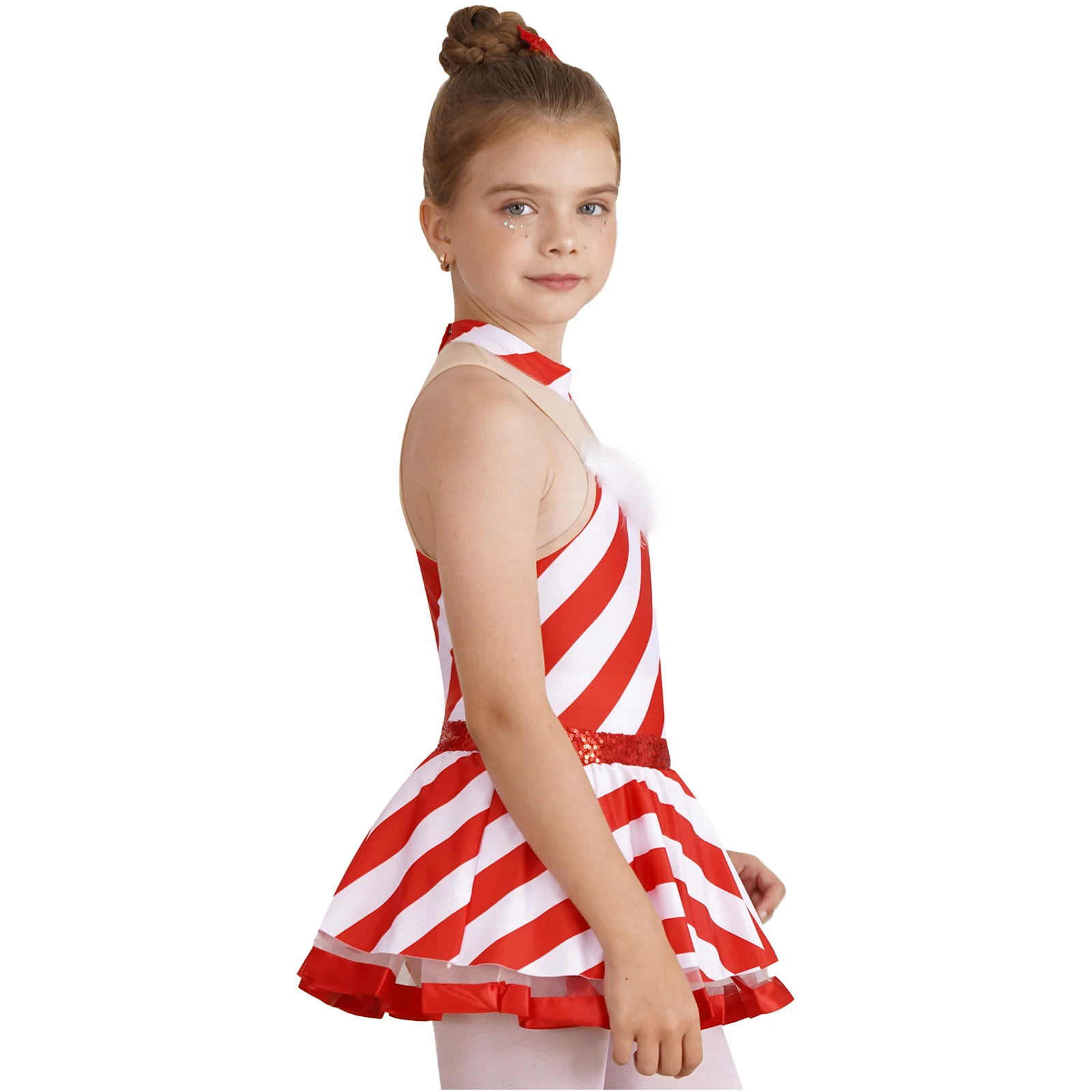 Robe Tutu Mère Noël Sucre d'Orge Fille – photo 8
