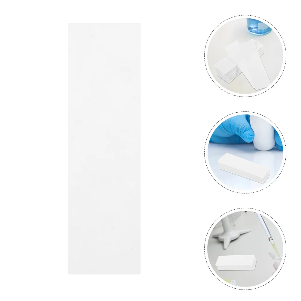 200 Pcs Filter Paper Test Strips Chromatography Strips for Science Lab Dust Removal Rectangular Ideal for Educational Equipment