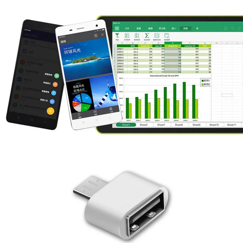 Universal USB Type C Adapter Mini OTG Micro USB To USB Converter For Android Phones Tablet Micro-USB to USB2.0 Connector q