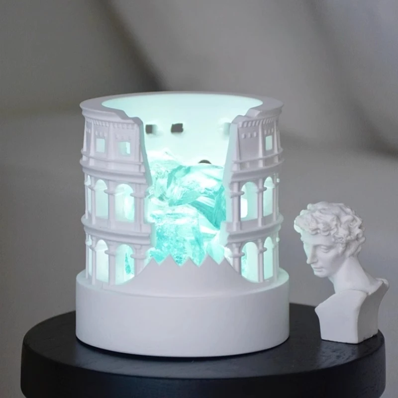 Crystal diffuser stone fireless aromatherapy atmosphere night light high-end bedroom ornament