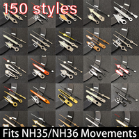 NH36 Hands Black/Rose Gold Watch Accessories Watch pointer N H35 NH36 Hands Blue Green/Green Glow fits for N H35/NH36 Movement