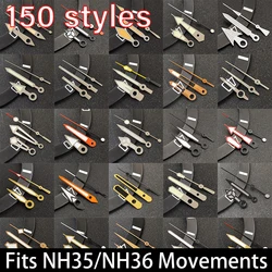 NH36 Hands Black/Rose Gold Watch Accessories Watch pointer N H35 NH36 Hands Blue Green/Green Glow fits for N H35/NH36 Movement