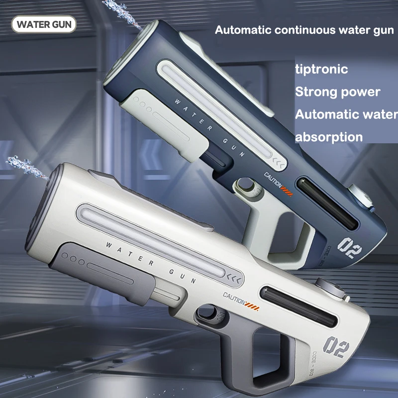 Pistola ad acqua elettrica a lungo raggio ad alta pressione con forte ricarica Pistola ad acqua automatica con spruzzo d'acqua Regalo per bambini.