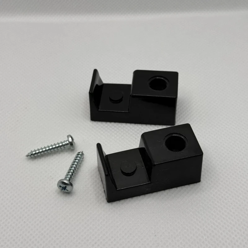 

2 шт., 1 1/2 широкий настенный косяк для душевой двери, направляющая для бампера, черный, упаковка из 2 шт. с винтами для настенной рамы душевой двери, устройство для предотвращения столкновений