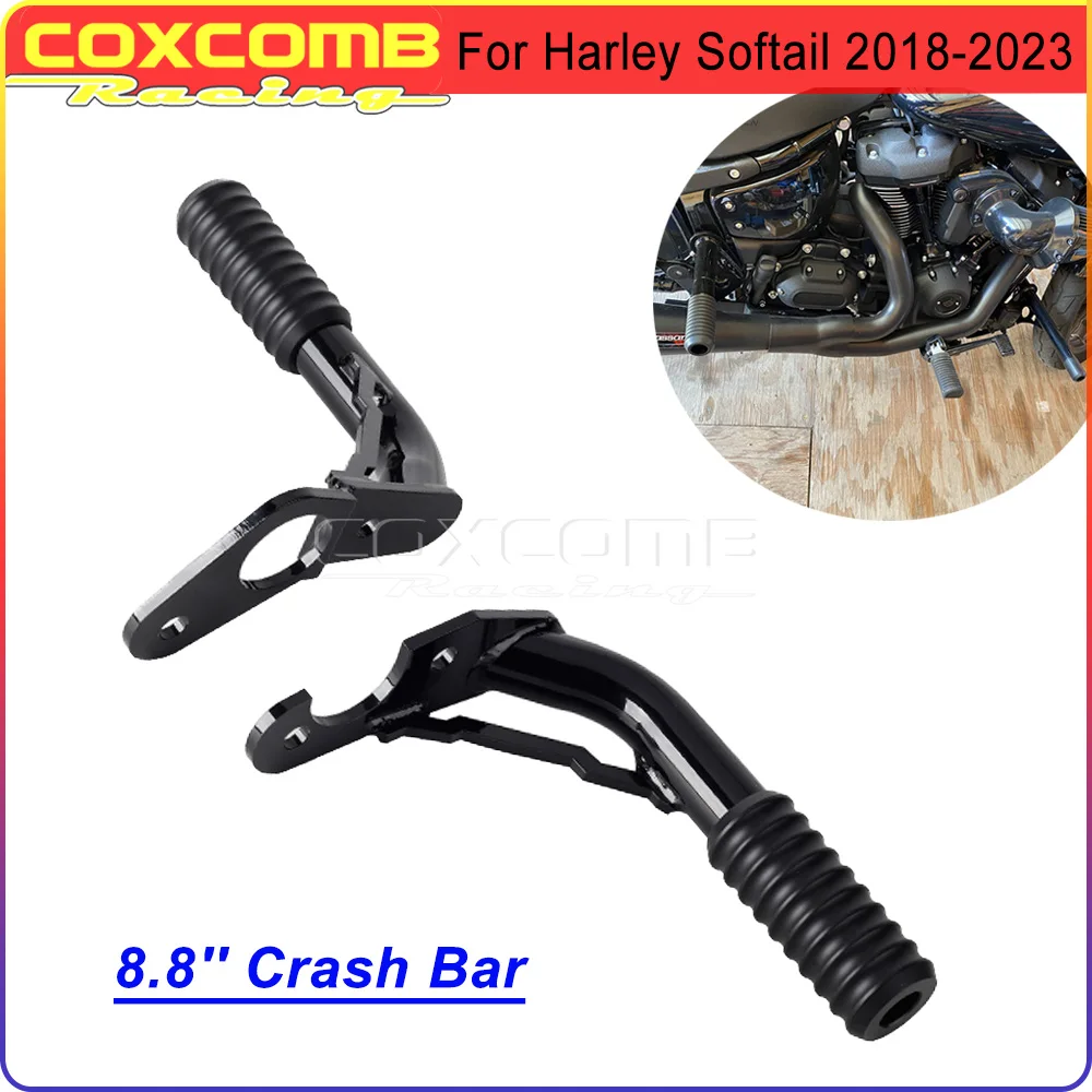 

For Harley Softail Street Bob Standard Low Rider S ST Fat Bob 114 FXBB Motorcycle Steel Rear Highway Peg Passenger Peg Crash Bar