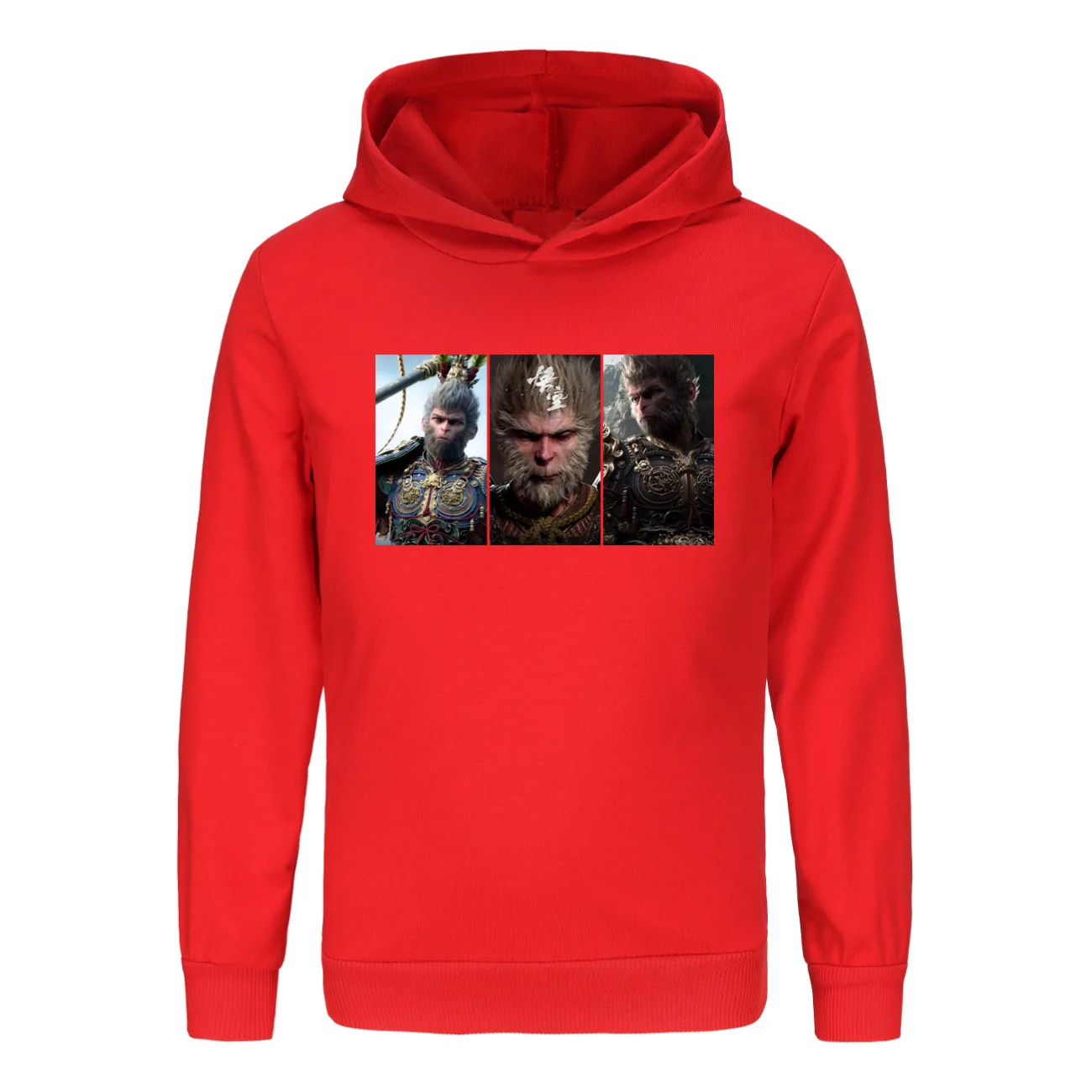 Black Myth Wukong Game Hoodie Kids Sweatshirt Clothes Boys Long Sleeve Pullover Toddler Girls Hooded Coat Children Outerwear