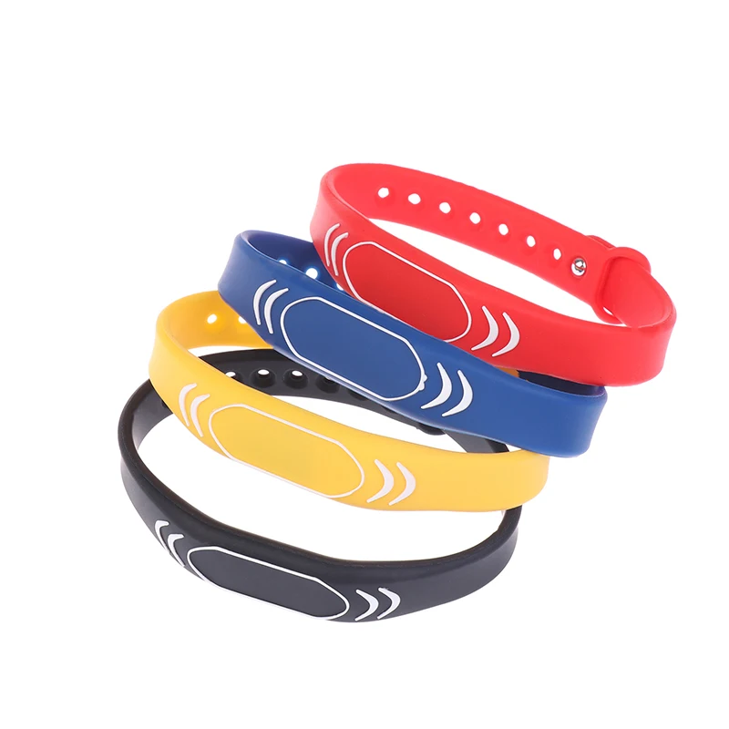 1PC RFID NFC Bracelet Wrist Band Bracelet Tag Access Control Card 125KHz ID IC Adjustable Waterproof Wristband