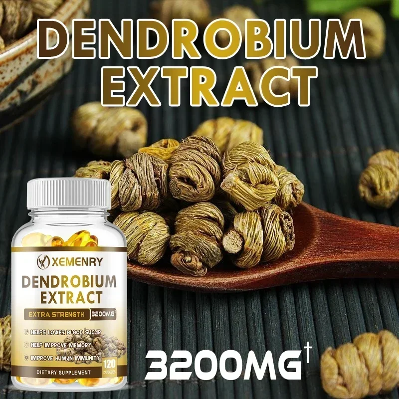 Premium Dendrobium Extract 3200 Mg - Maximum Strength Improves Memory and Boosts Immunity