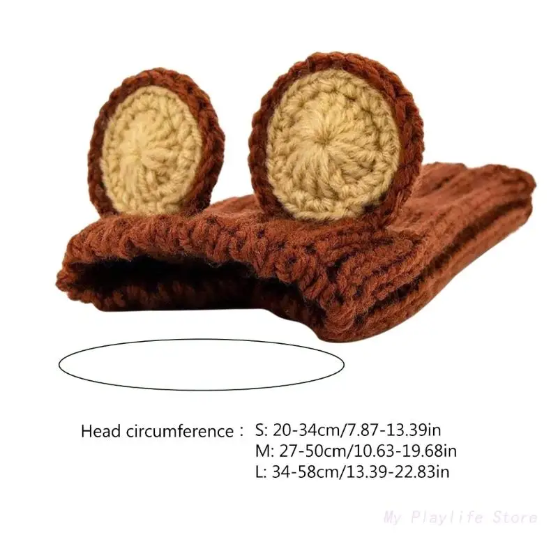 Funny Hat for Cats Knitted hat Dress Up Costume Pet Hat Christmas Cosplay Warm Headwear Dogs Hats Puppy Cats Accessories
