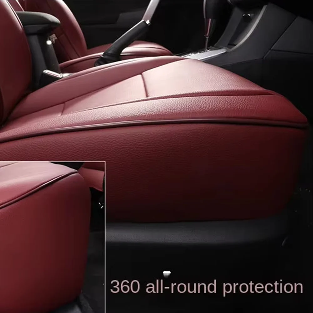 Wholesale Stain-Resistant Universal Full Coverage Luxury Car Leather Seat Covers Full Set For 5 Seats