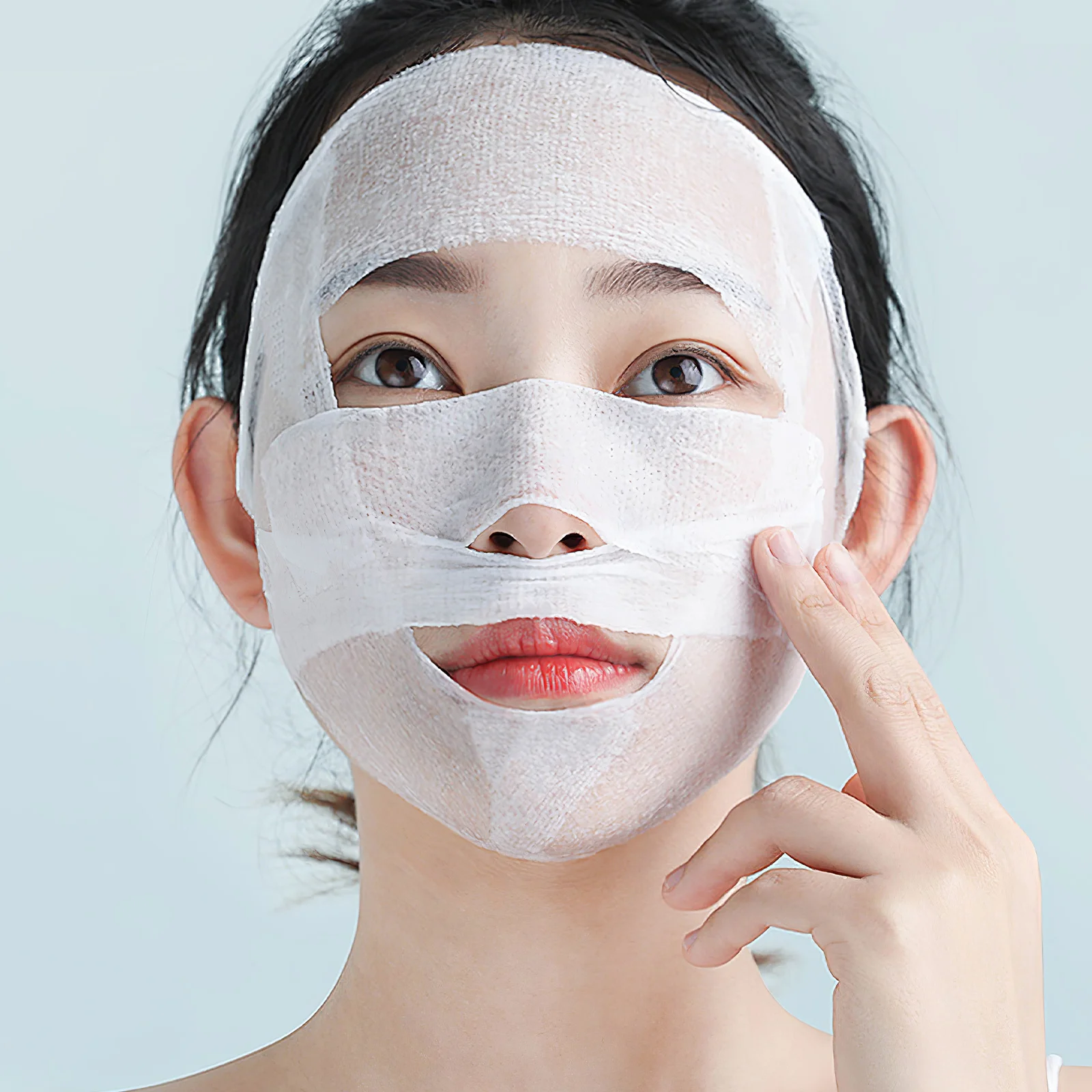 Dehnbare Wattepads für Gesichtstoner, nasse Kompresse, Make-up-Entfernung, weicher feuchtigkeitsspendender Gesichtswirkung, große Kapazität