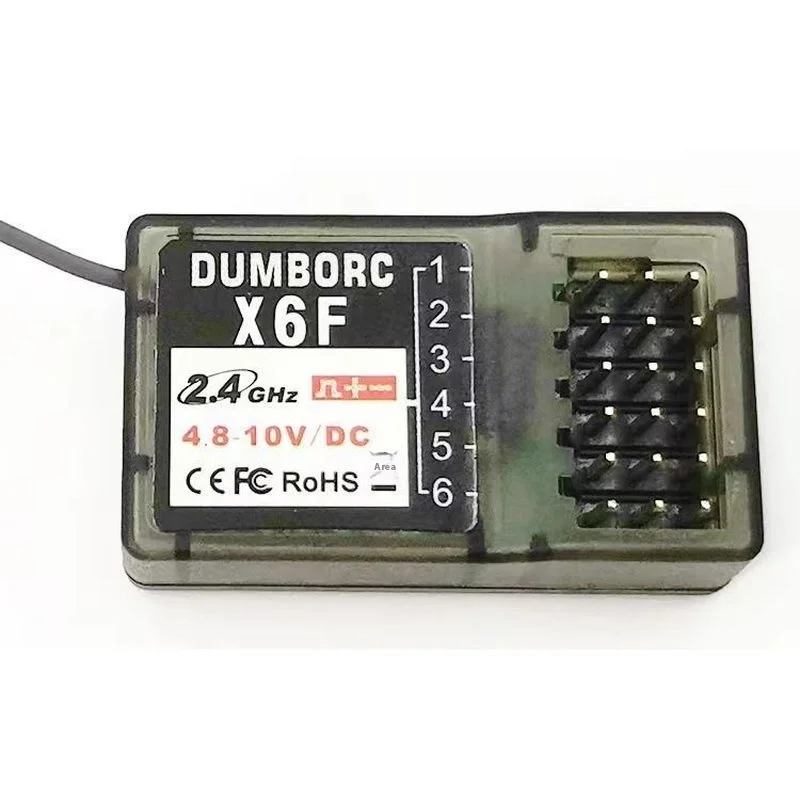 Small Flying Elephant X6 Gun Control Remote Controller Receiver 2.4G Tank Car Model Ship Model Mixed Control Gyroscope